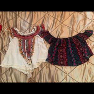 ✨2 off shoulder tops - Rebellion and Rebel Sugar ✨